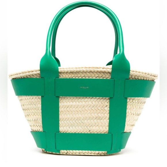DEMELLIER RAFFIA SANTORINI TOTE BAG - Picture 7 of 11